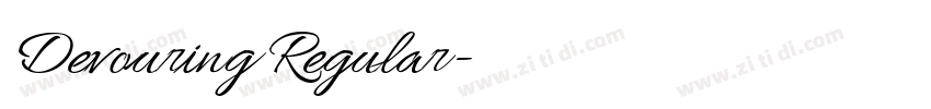 Devouring Regular字体转换